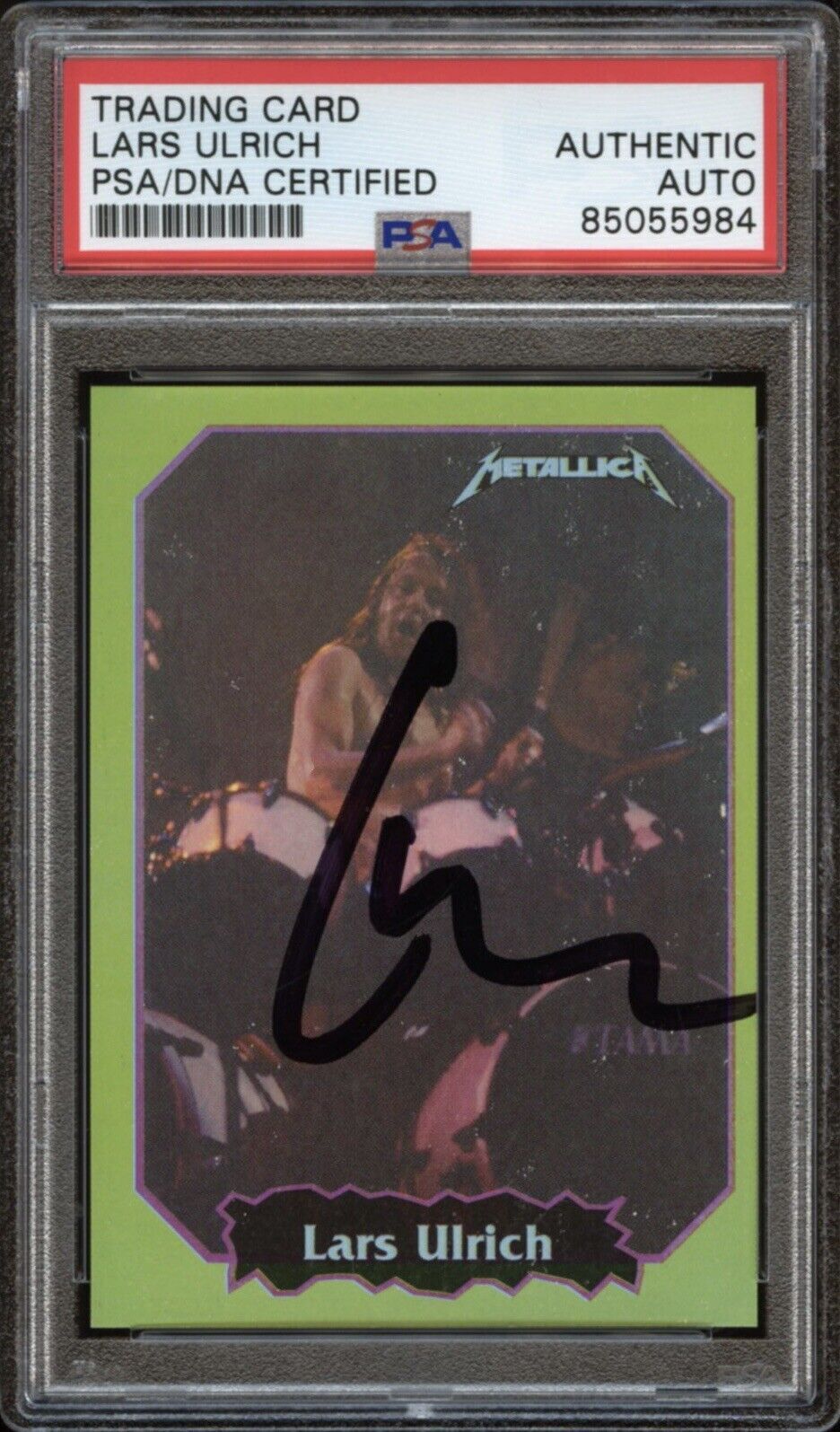 1997 Ultra Figus #53 Lars Ulrich Auto PSA/DNA Authenticated