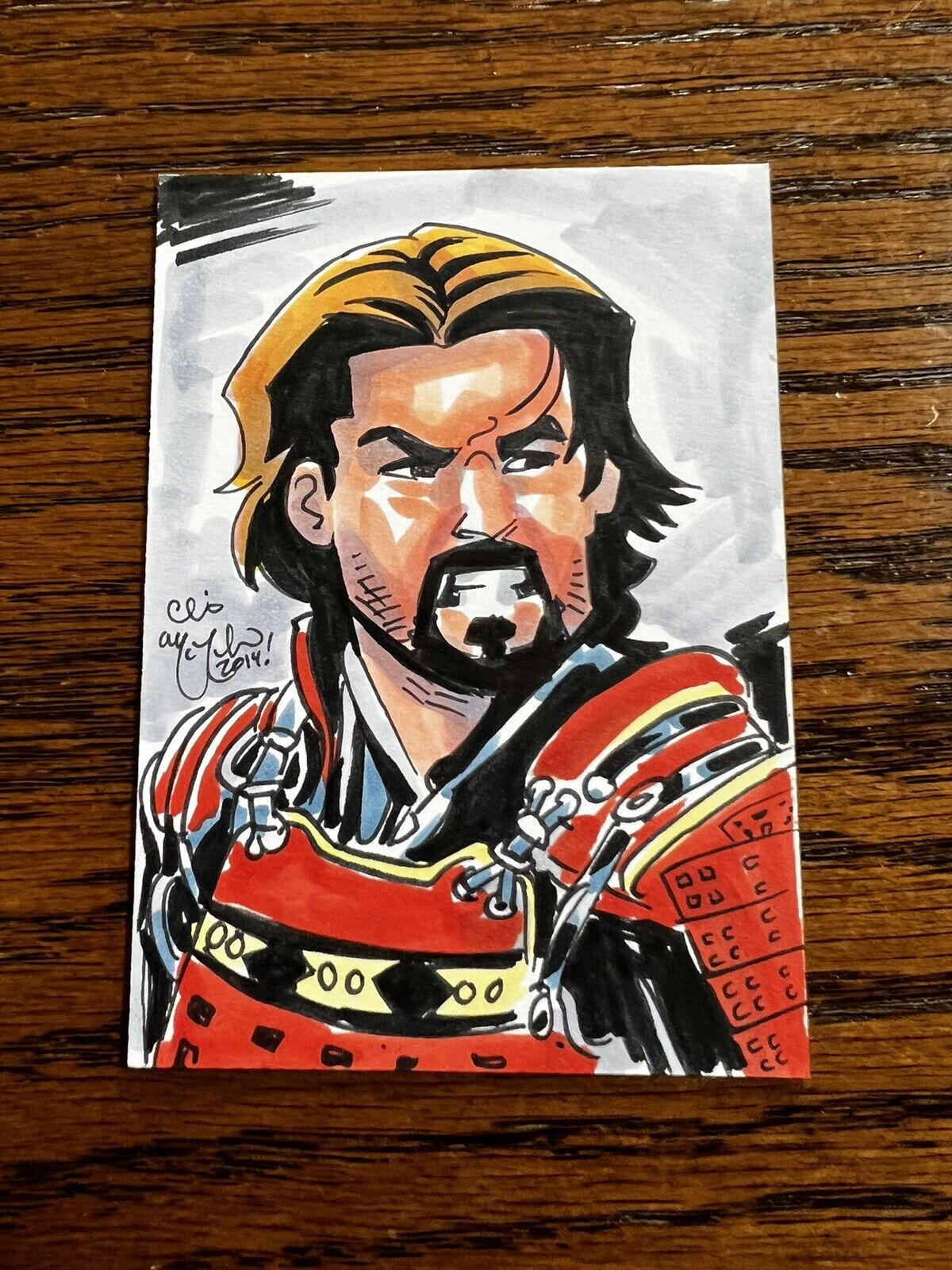 Tom Cruise “last Samurai” Full Color One Of One Sketch Card
