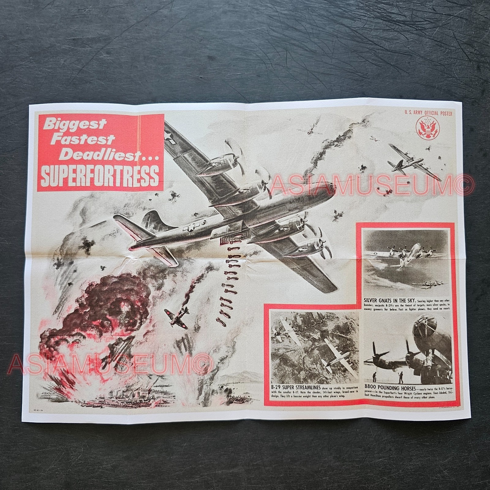 1940 WW2 USA AMERICA AIRCRAFT BOMBER FORTRESS PILOT BATTLE PROPAGANDA POSTER Q7 1940 WW2 USA AMERICA AIRCRAFT BOMBER FORTRESS PILOT BATTLE PROPAGANDA POSTER Q7
