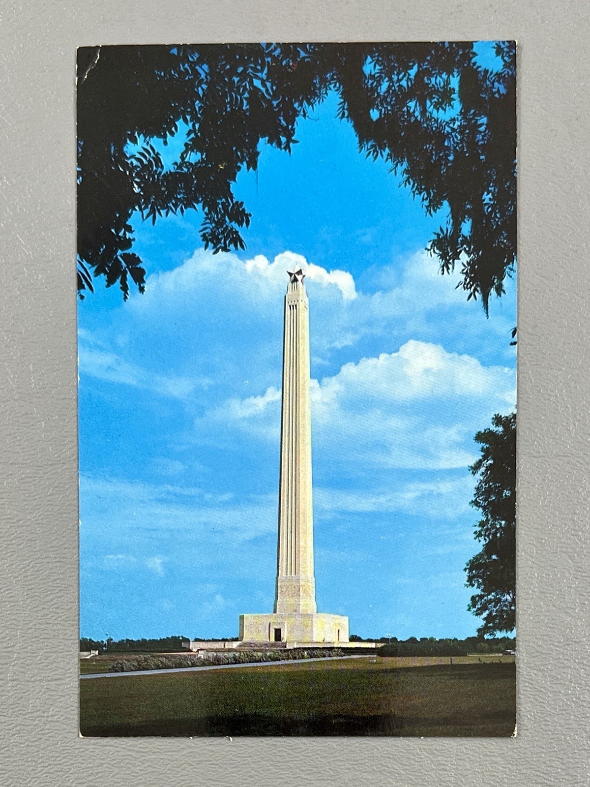 Vintage San Jacinto Monument Museum Houston TX Landmark Unposted Postcard