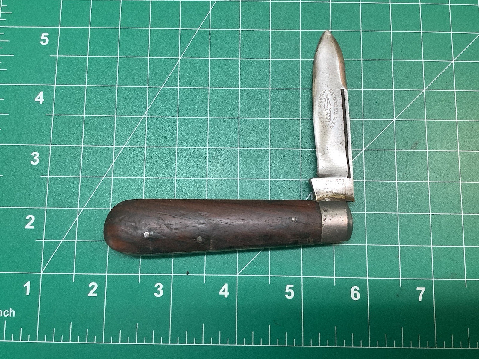 Vintage Alfred Williams Single Blade With Etch Vintage Alfred Williams Single Blade With Etch