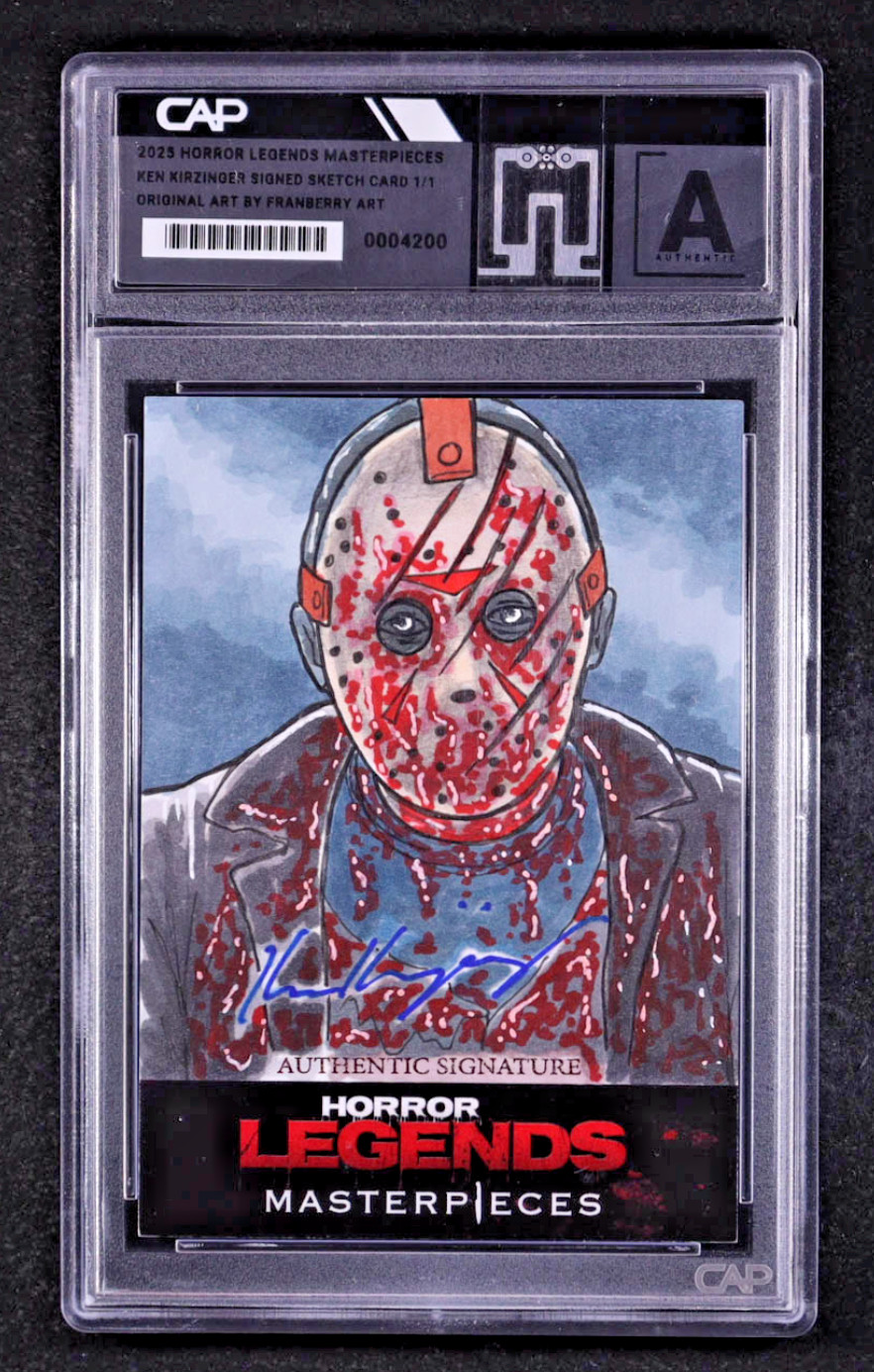 Ken Kirzinger Signed 2025 Horror Legends 1/1 Jason Voorhees Sketch Franberr Auto Ken Kirzinger Signed 2025 Horror Legends 1/1 Jason Voorhees Sketch Franberr Auto