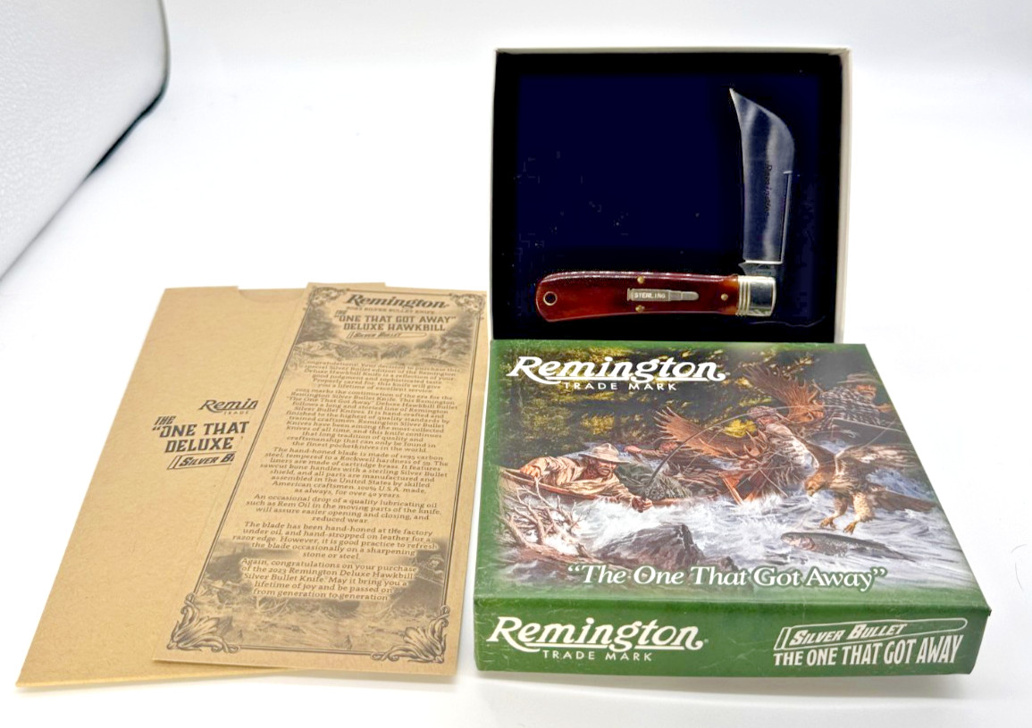 REMINGTON R693SB 2023 Silver Bullet Deluxe Hawkbill 1095 Sterling USA NIB REMINGTON R693SB 2023 Silver Bullet Deluxe Hawkbill 1095 Sterling USA NIB