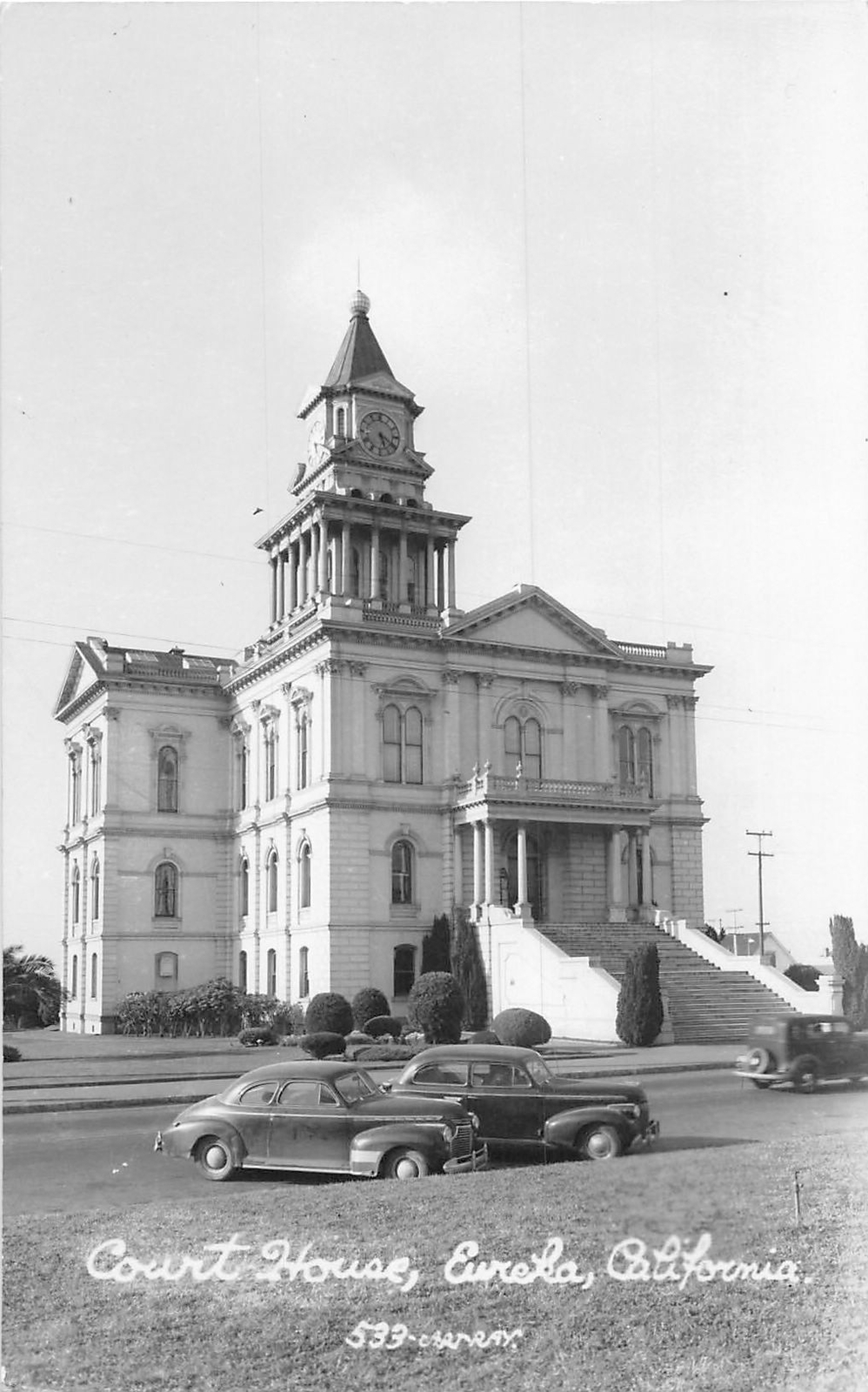 H97/ Eureka California Postcard RPPC c1950s Court House Building 204 H97/ Eureka California Postcard RPPC c1950s Court House Building 204