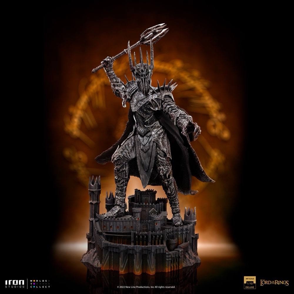 SAURON Iron Studios Deluxe 1/10 Scale 15” Polystone Statue LORD OF THE RINGS New SAURON Iron Studios Deluxe 1/10 Scale 15” Polystone Statue LORD OF THE RINGS New