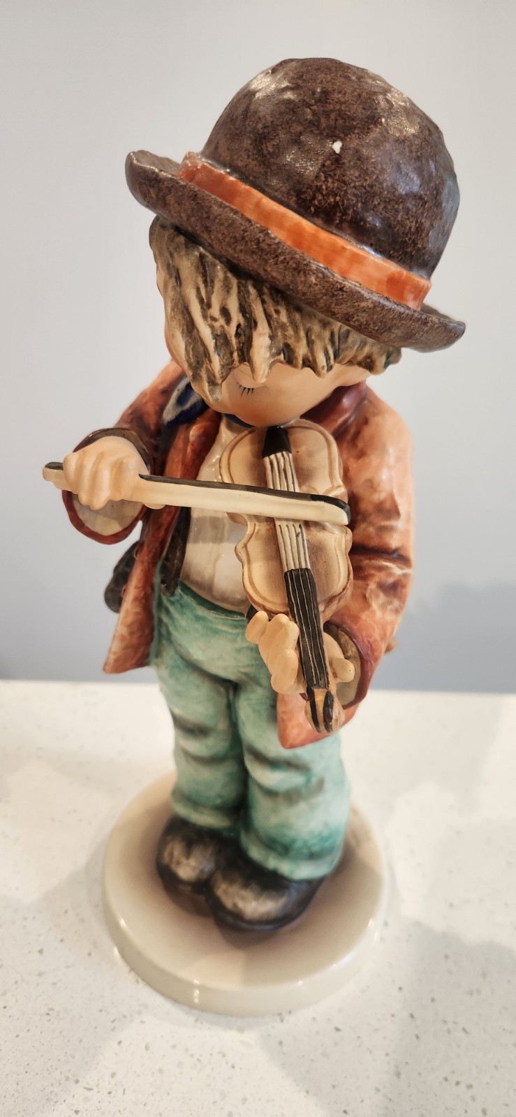 Vintage Goebel Hummel Little Fiddler 2/II Large 11” Figurine TMK 5 West Germany Vintage Goebel Hummel Little Fiddler 2/II Large 11” Figurine TMK 5 West Germany