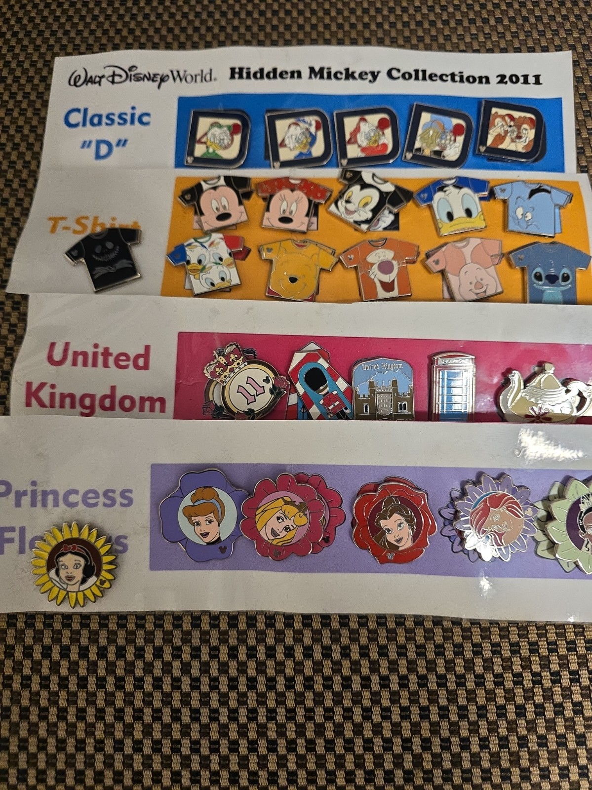 Four Hidden Mickey Sets. 27 Pins Total Four Hidden Mickey Sets. 27 Pins Total