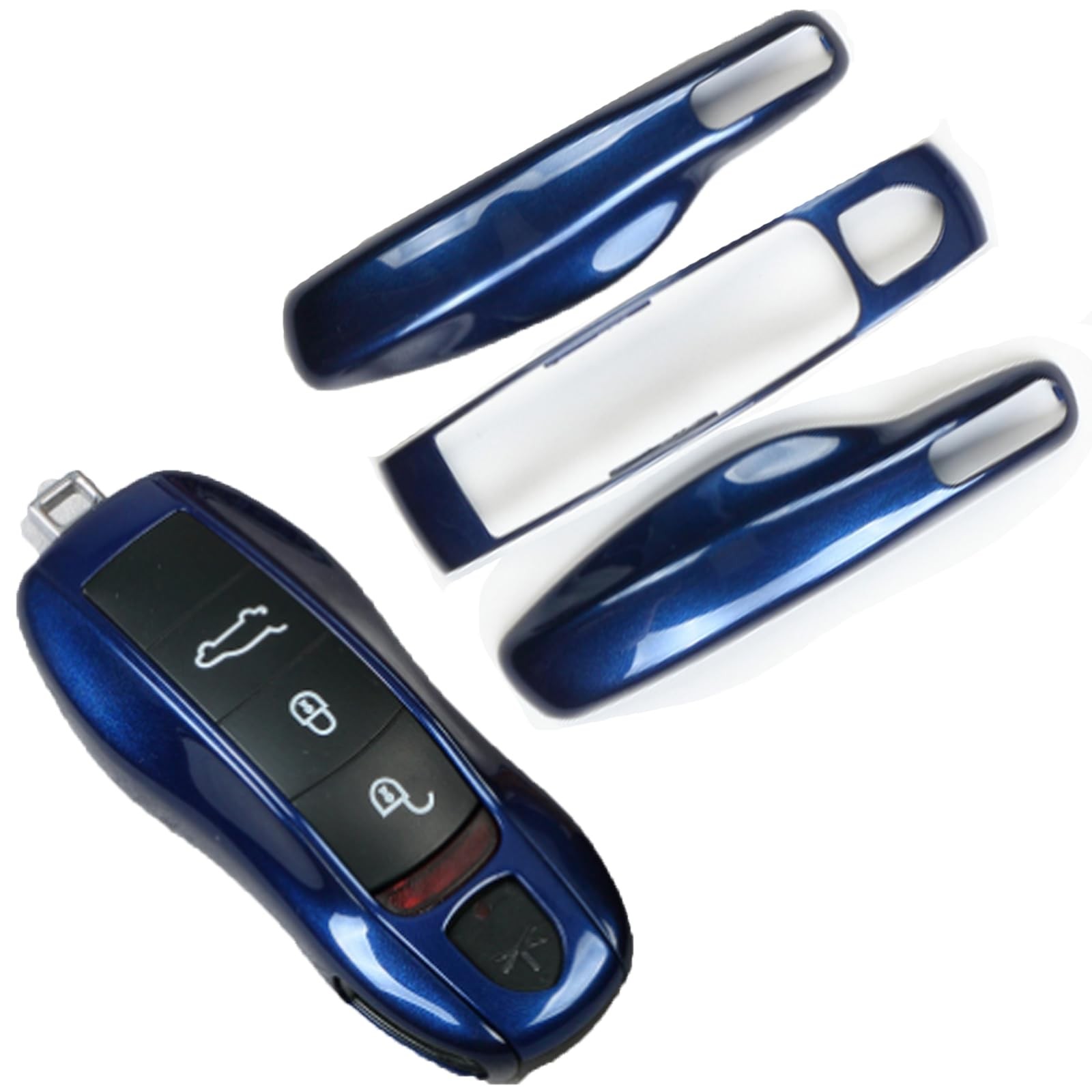 Blue Key Fob Shell for Porsche Cayenne Panamera 911 718 Macan Boxster Cayman Blue Key Fob Shell for Porsche Cayenne Panamera 911 718 Macan Boxster Cayman