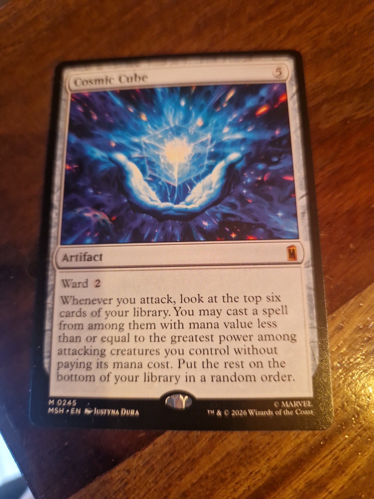 MTG Cosmic Cube Borderless Showcase 0312 Marvel Super Heroes Pack Fresh NM MTG Cosmic Cube Borderless Showcase 0312 Marvel Super Heroes Pack Fresh NM