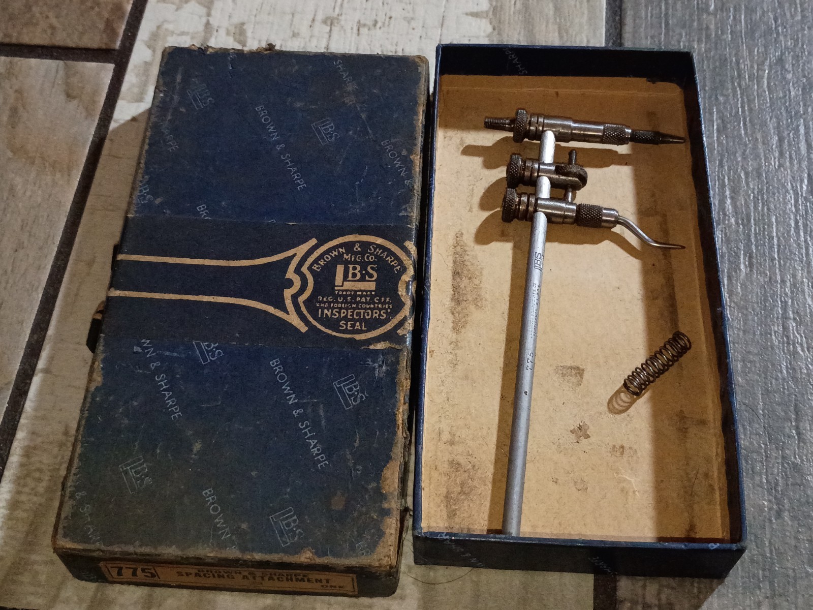 Brown & Sharpe No 775 Spacing Attachment Machinist Tool USA RARE