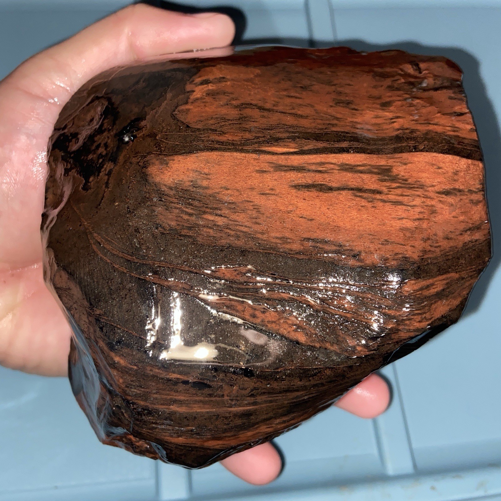 3 Pounds 9.47 Oz Mahogany Obsidian Large Lapidary Rough Stone 3 Pounds 9.47 Oz Mahogany Obsidian Large Lapidary Rough Stone