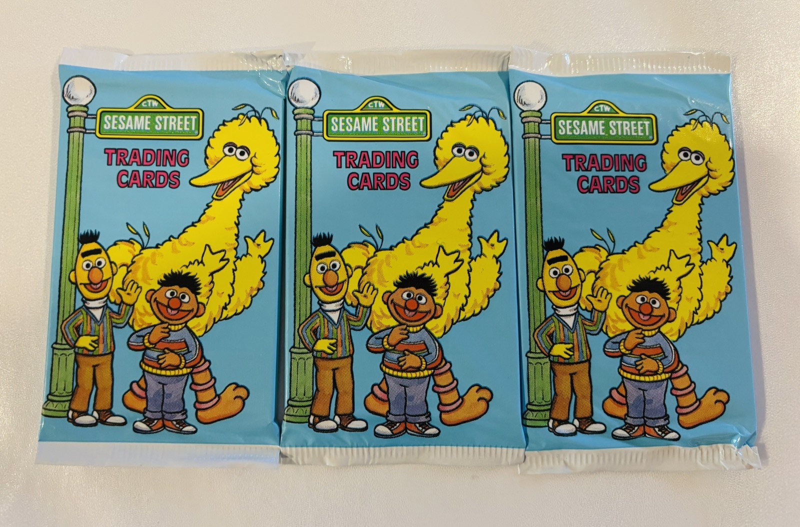 Vintage 1992 Impel Sesame Street Unopened Sealed Packs (Lot of 3) 10 cards/pack Vintage 1992 Impel Sesame Street Unopened Sealed Packs (Lot of 3) 10 cards/pack