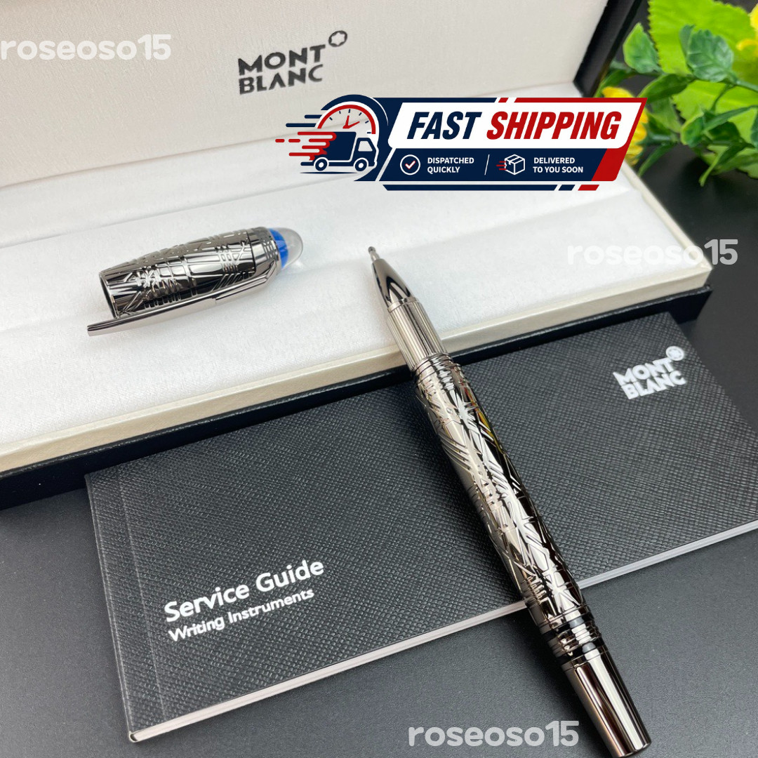 Rare MONTBLANC Star Walker Sterling Silver Rollerball Full Gift Vip💎