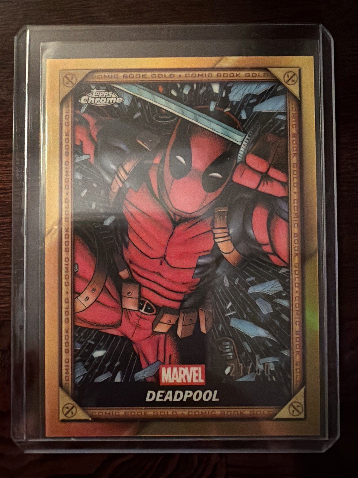 2025 Topps Chrome Deadpool - Comic Book Gold #CB1 Seven Slaughters  /50