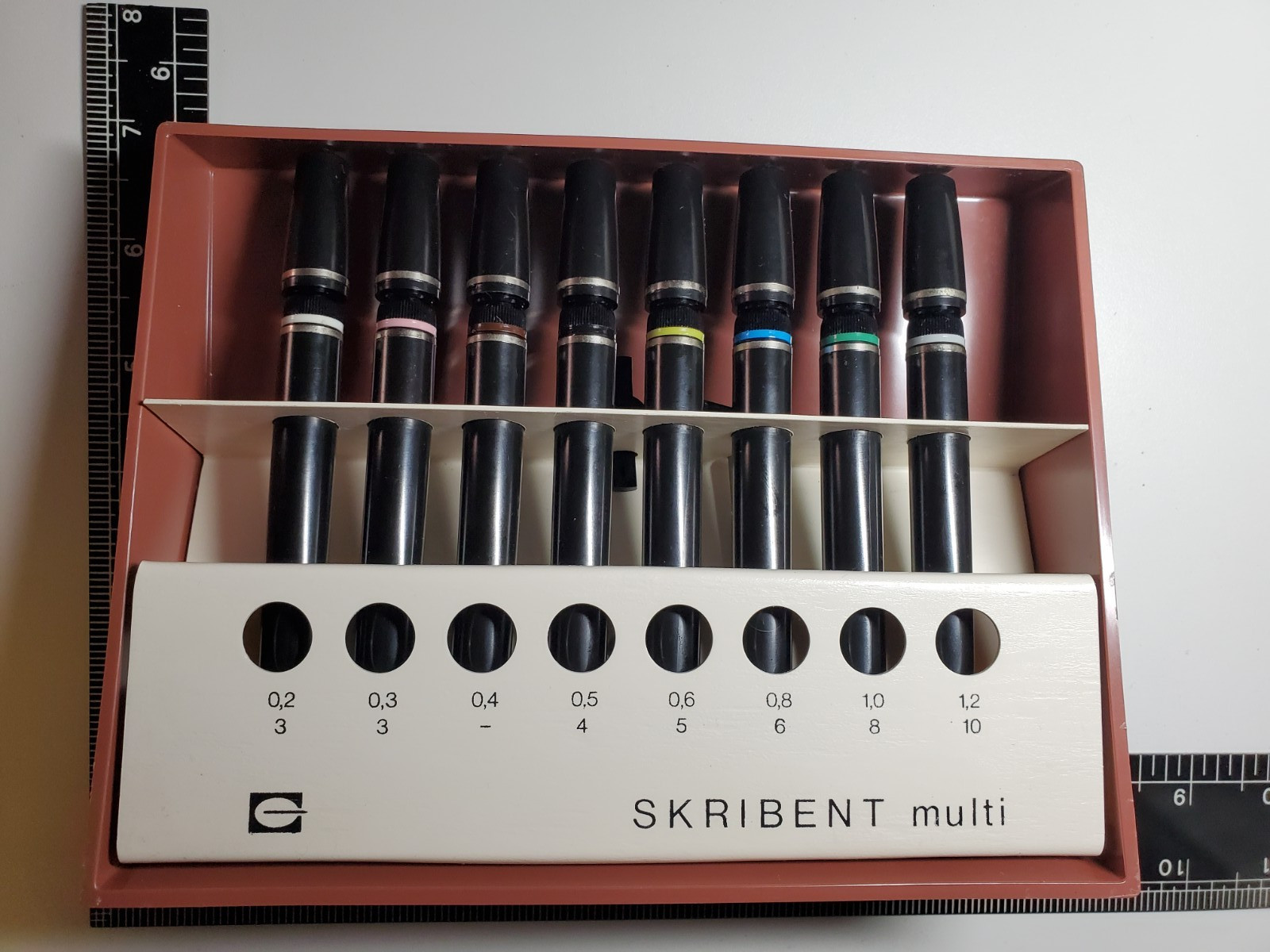 Rare Early Cleo Skribent Multi Set 8 Vintage Technical Artist Pens East Germany Rare Early Cleo Skribent Multi Set 8 Vintage Technical Artist Pens East Germany