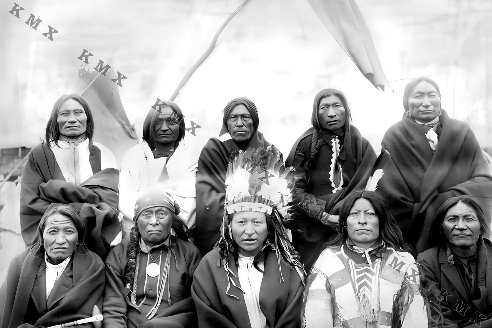 1891 Sioux Chiefs 4x6 photo 1891 Sioux Chiefs 4x6 photo