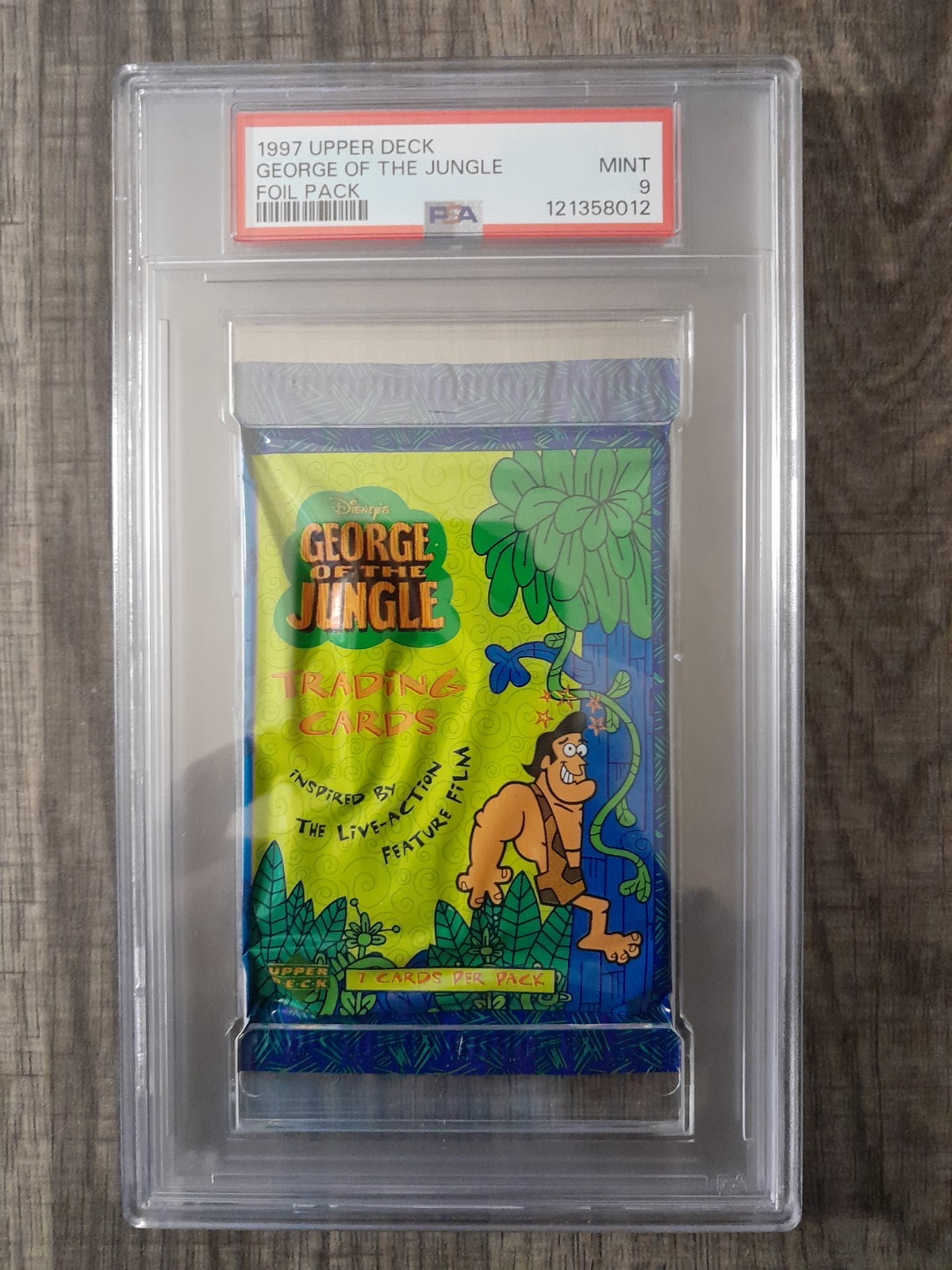1997 Upper Deck George Of The Jungle Foil Pack PSA 9