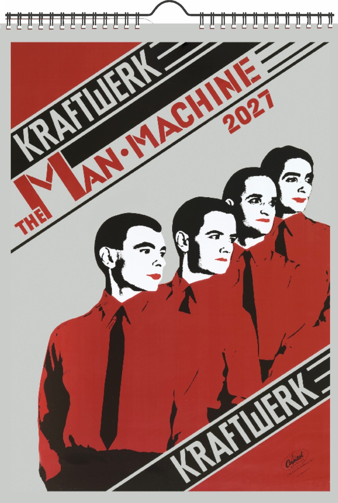 2027 Wall Calendar [8"x12"] KRAFTWERK Music Magazine Photo Poster 1232