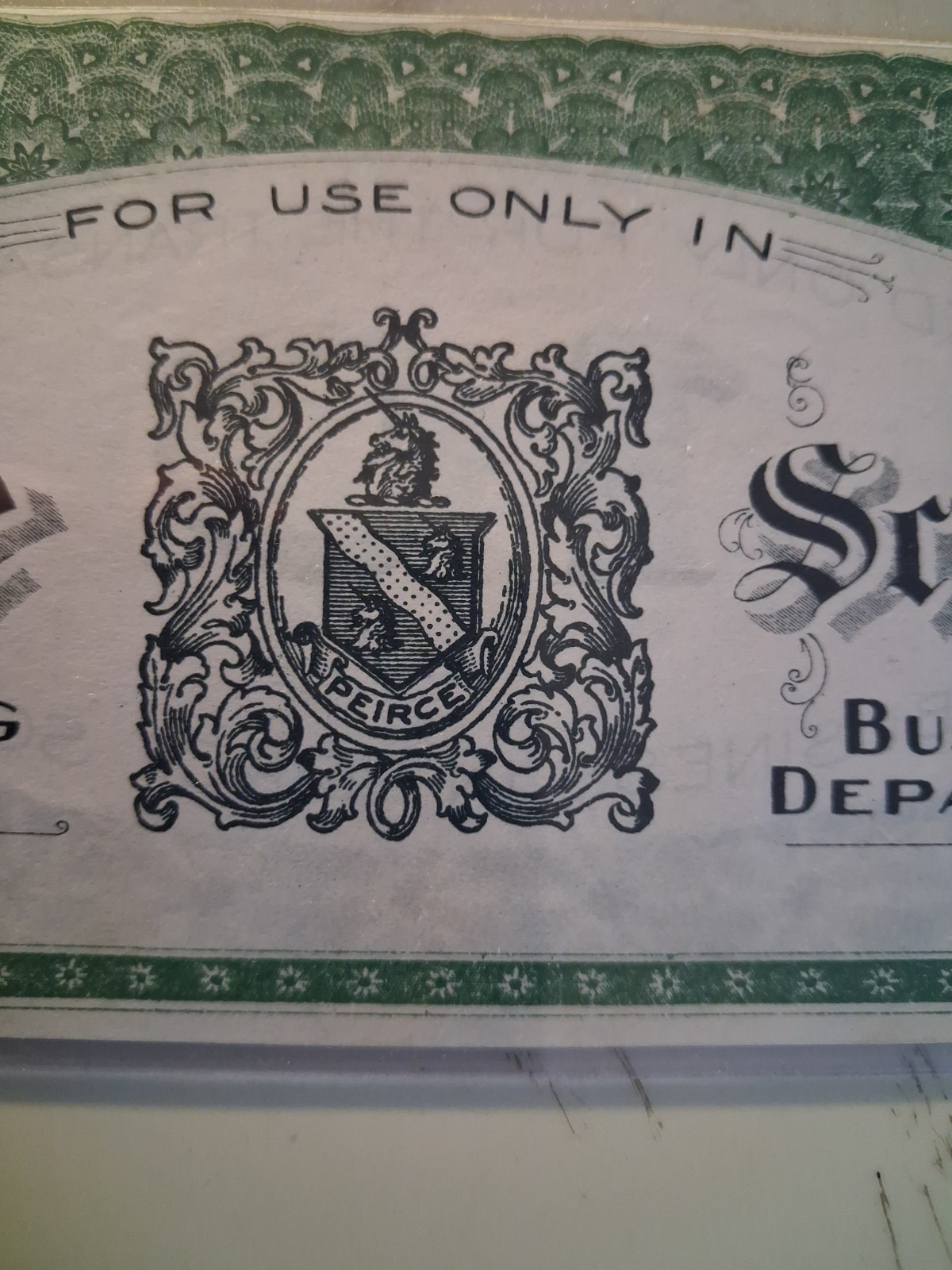 SLING'S🪙RARE 1917 $1 Peirce School Banking & Business Currency Philadelphia PA SLING'S🪙RARE 1917 $1 Peirce School Banking & Business Currency Philadelphia PA