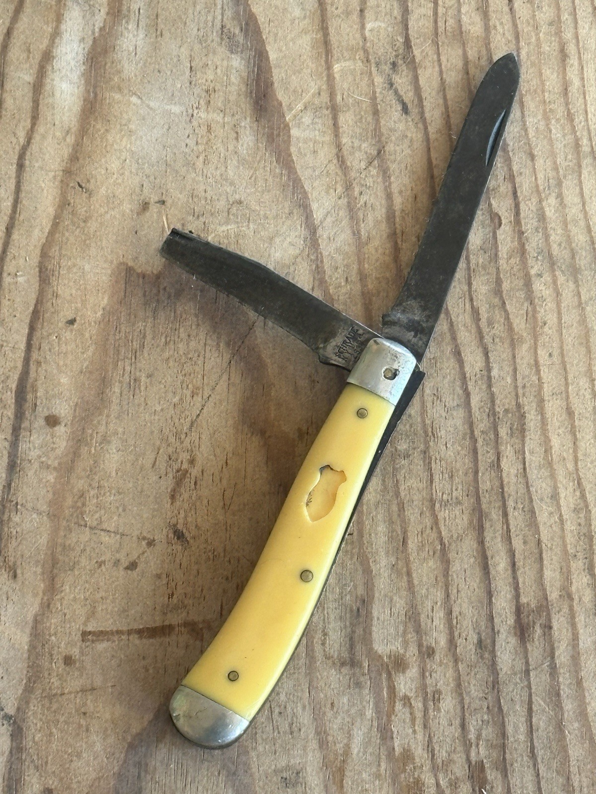 Vintage Schrade Walden NY 293Y Trapper Pocketknife (Made In The USA)