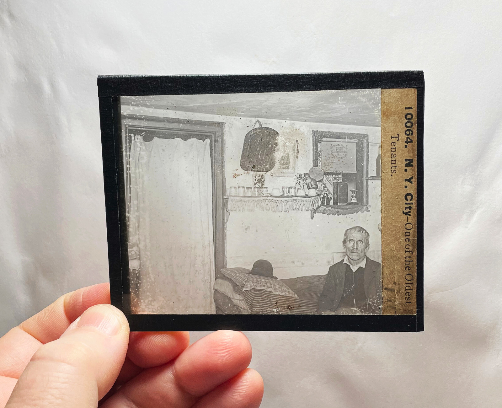 NY one of the OLDEST TENANTS Jacob Riis ? GLASS SLIDE NY one of the OLDEST TENANTS Jacob Riis ? GLASS SLIDE