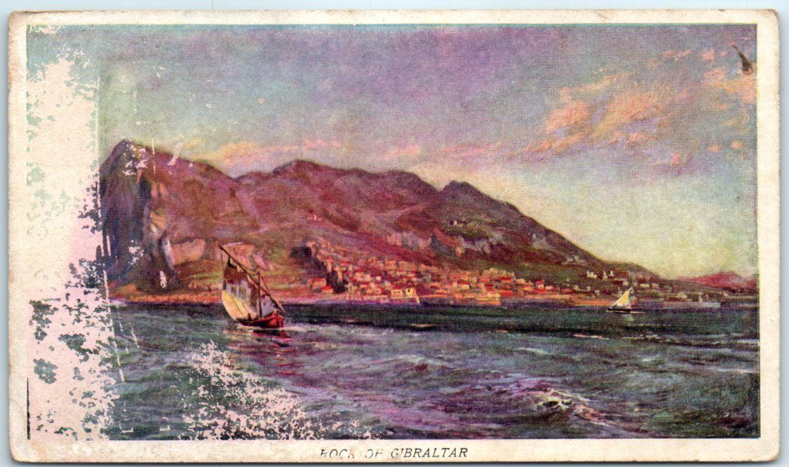 Postcard - The Rock Of Gibraltar,  British Overseas Territory