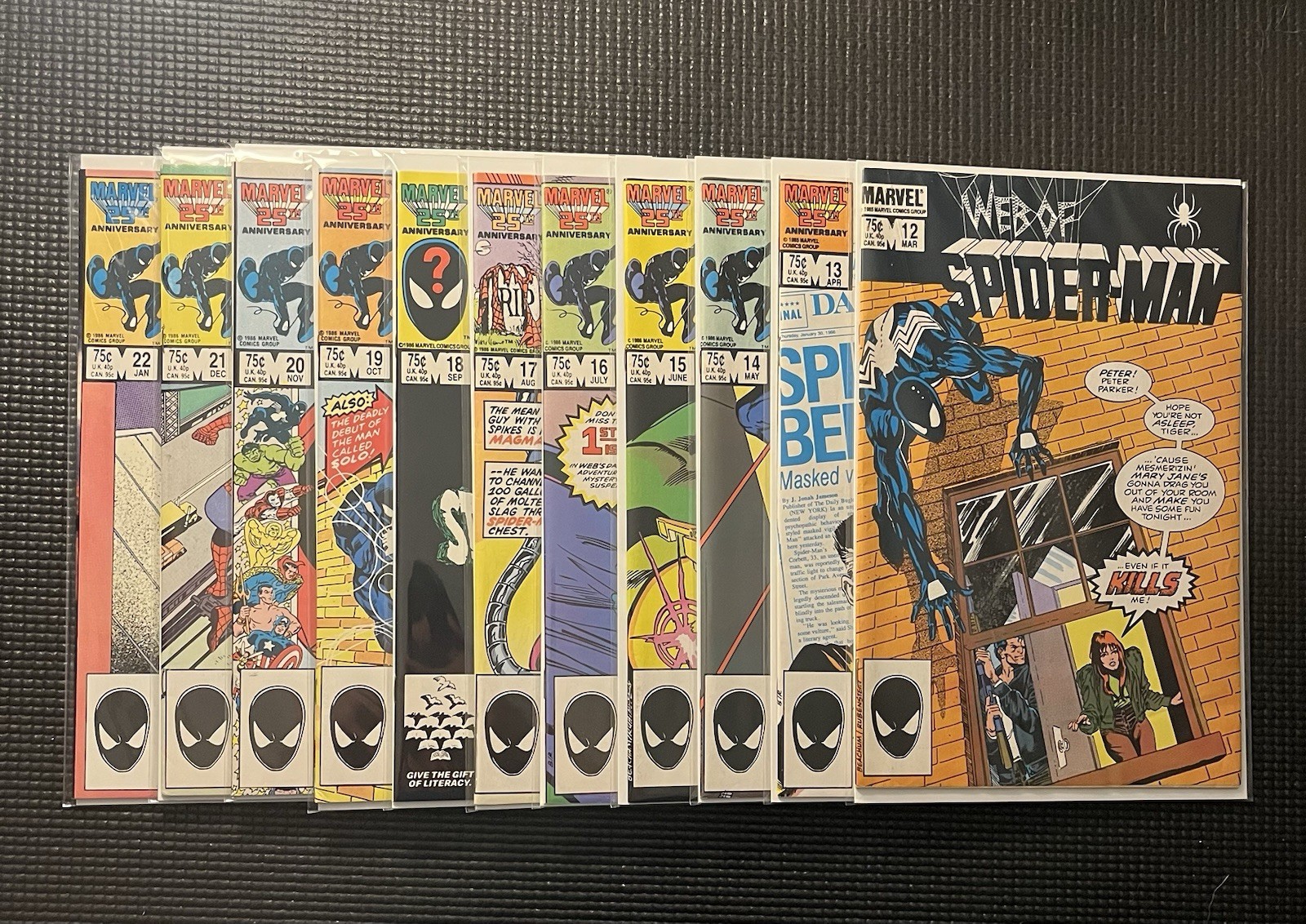 Web of Spider-Man 12-22 NM March 1986 - January 1987 11 Comics Web of Spider-Man 12-22 NM March 1986 - January 1987 11 Comics