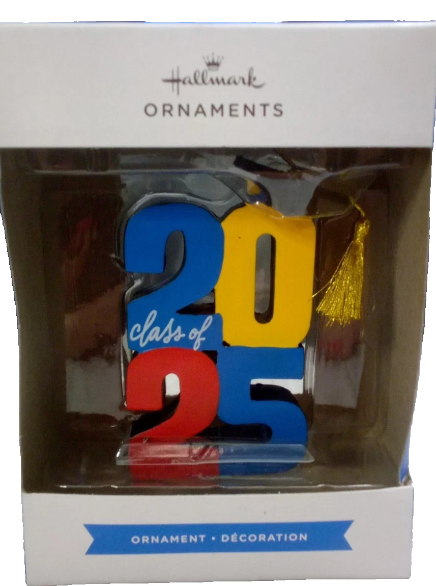 NEW Hallmark Class of 2025 Graduation Ornament Graduate Hat Design NEW Hallmark Class of 2025 Graduation Ornament Graduate Hat Design