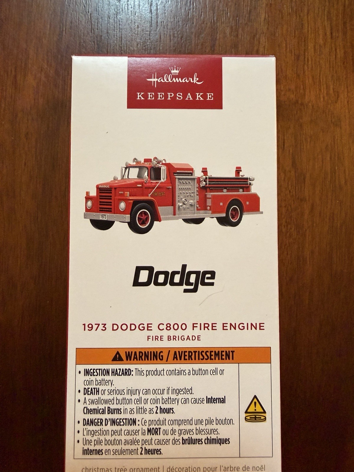2026 Hallmark Ornament: Fire Brigade 1973 Dodge C800 Fire Engine With Light 2026 Hallmark Ornament: Fire Brigade 1973 Dodge C800 Fire Engine With Light