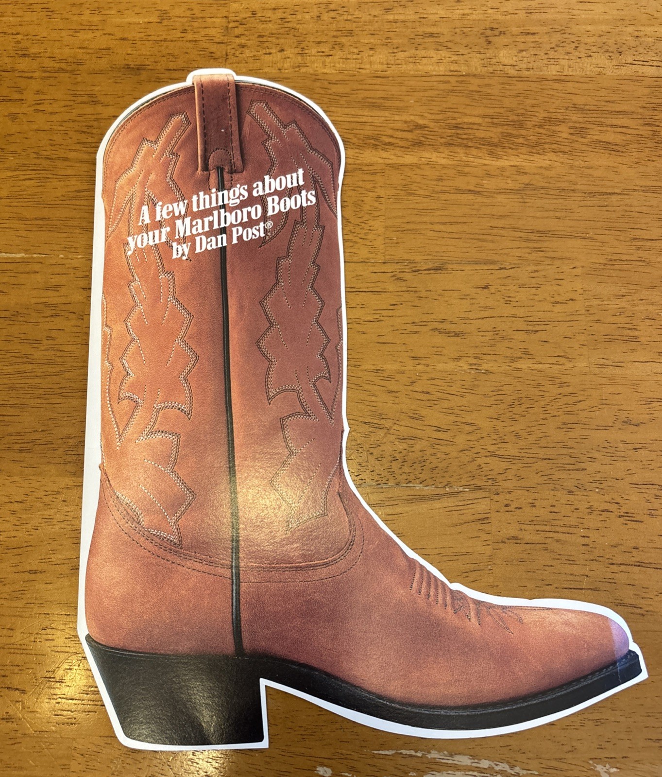 Vtg Marlboro Country Store Dan Post Cowboy Boots Care Brochure Booklet Pamphlet Vtg Marlboro Country Store Dan Post Cowboy Boots Care Brochure Booklet Pamphlet