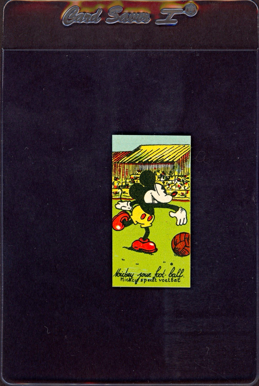 1930 Mickey Mouse Chocolaterie Rubis Verviers Mickey Mouse Football NM