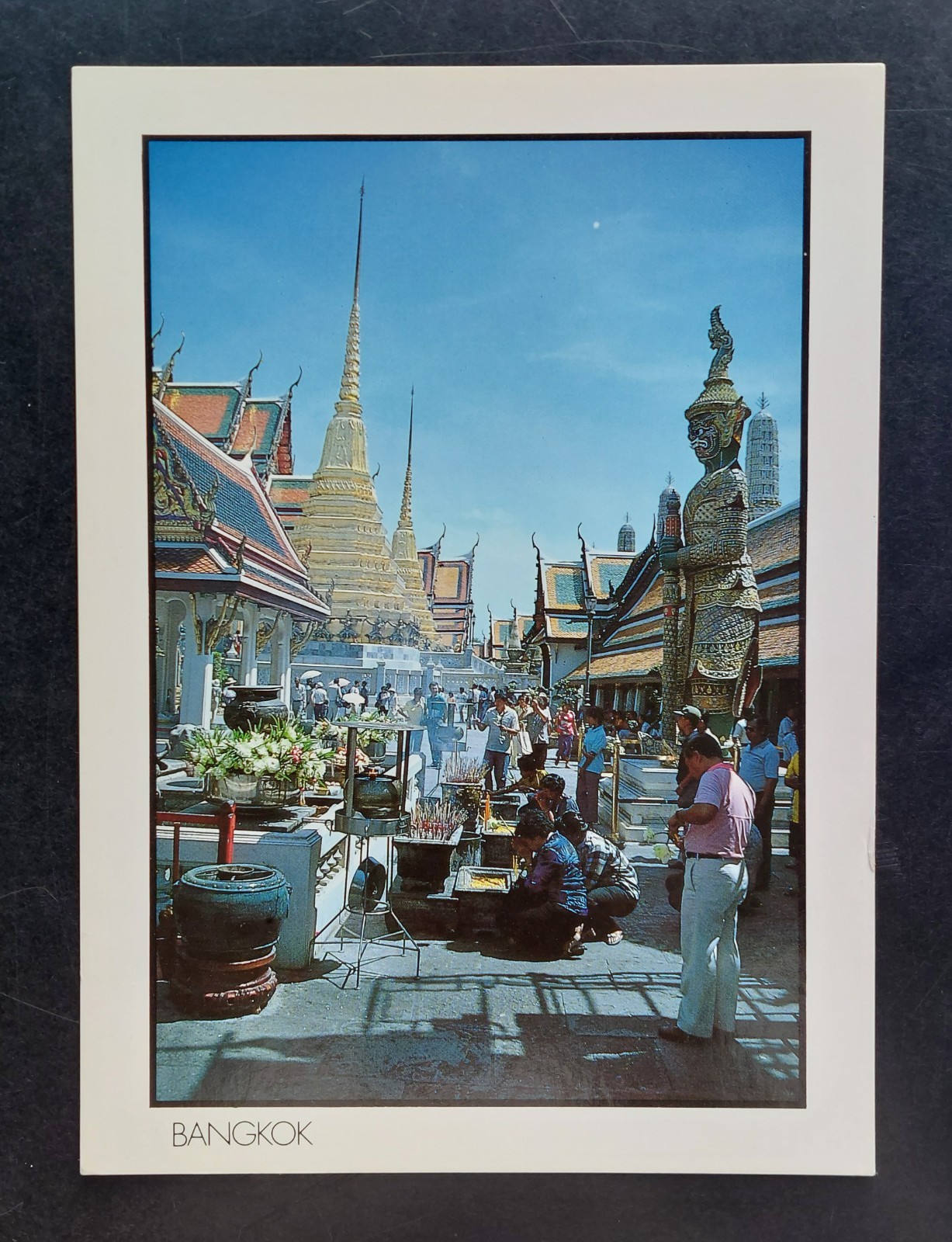 The Temple of the Emerald Buddha Daytime Bangkok Thailand Postcard UNPOSTED The Temple of the Emerald Buddha Daytime Bangkok Thailand Postcard UNPOSTED