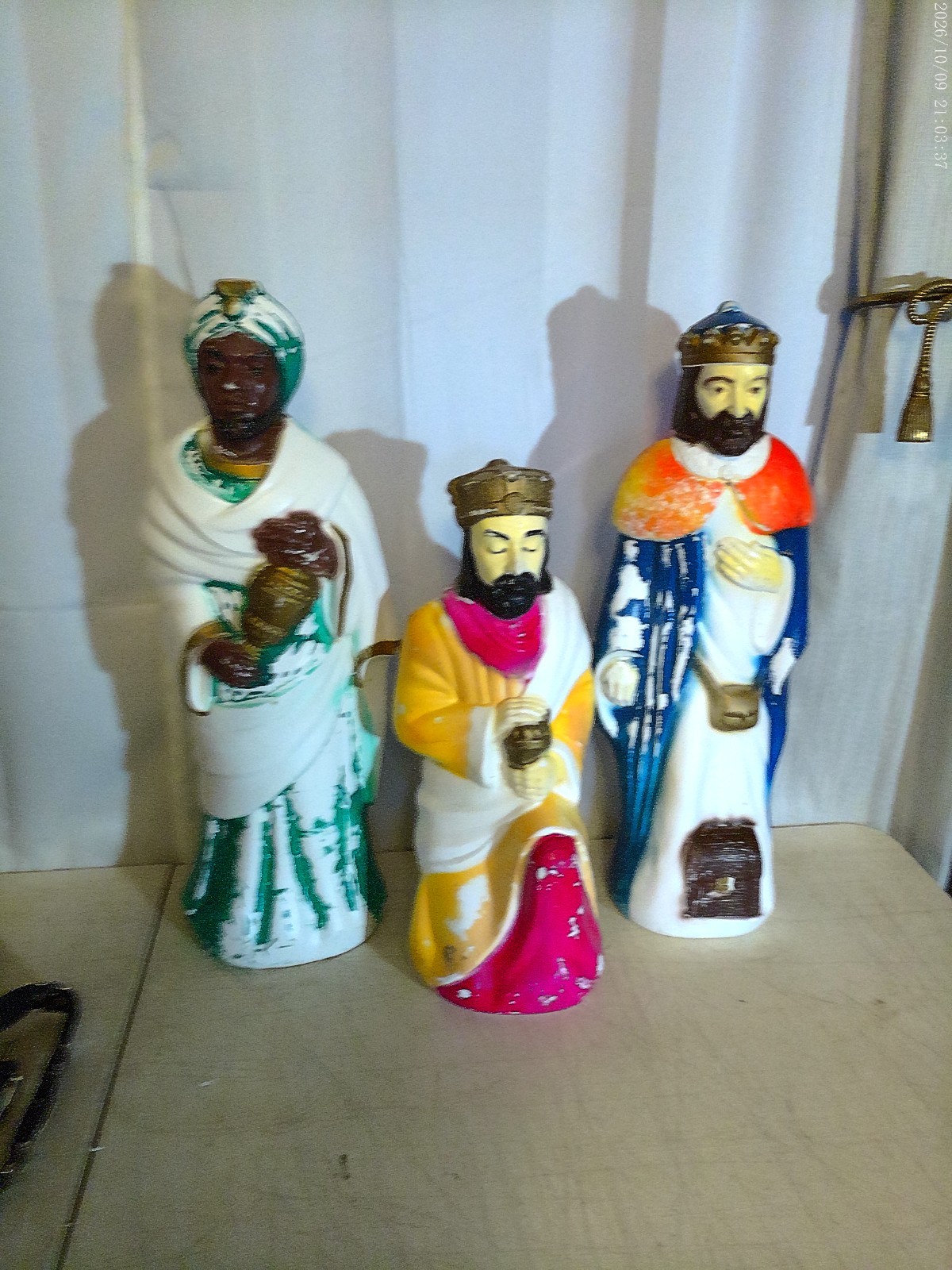 Vintage Lighted Blow Mold Empire 22" Three 3 Wisemen Vintage Lighted Blow Mold Empire 22" Three 3 Wisemen
