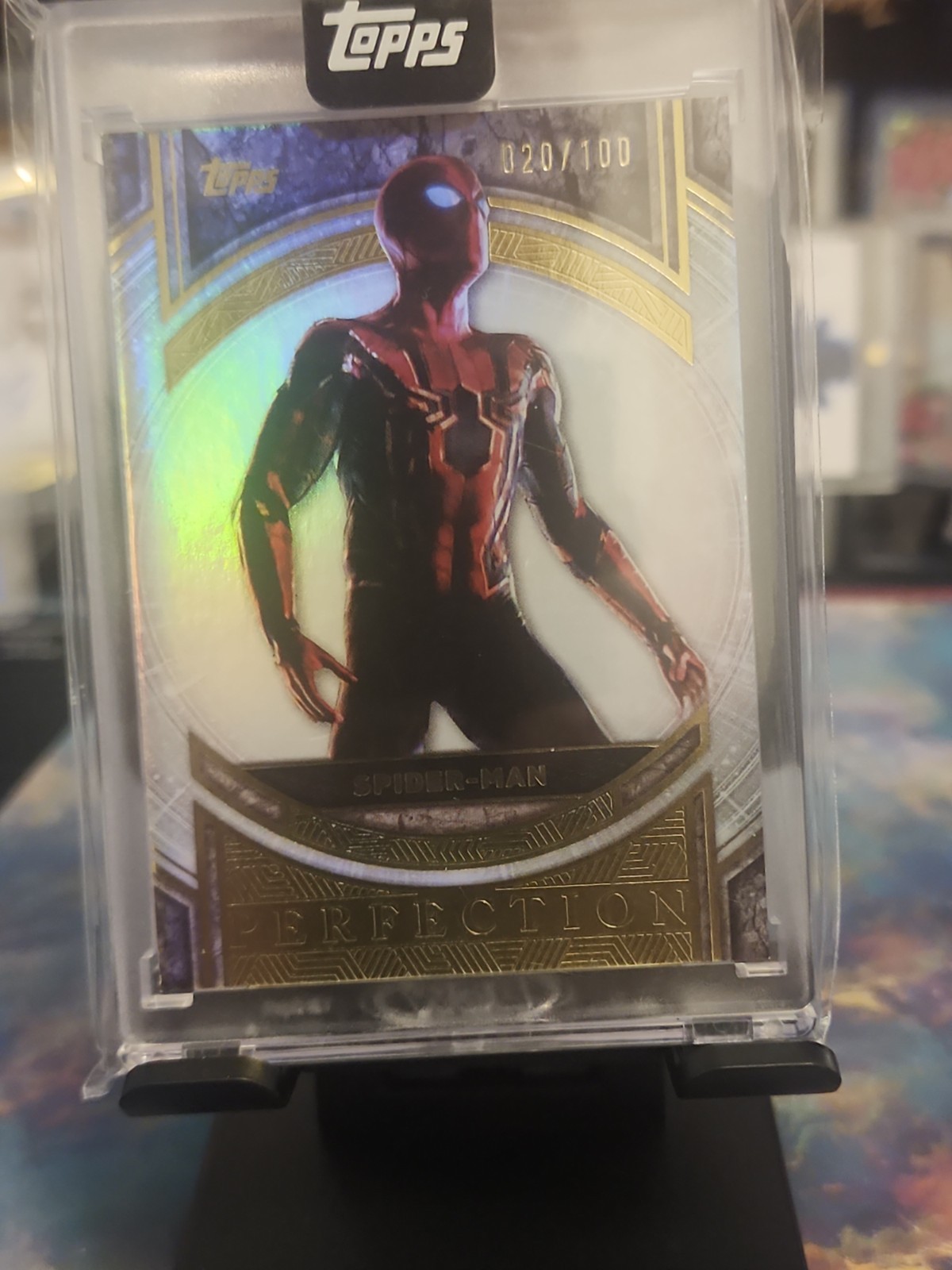 2025 Topps Marvel Studios: The Collector "Perfection" Gold Parallel Spider-Man  