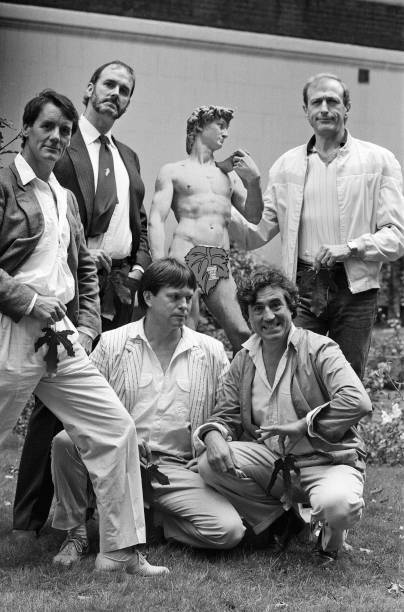 The Monty Python team back together again to promote release - 1985 Old Photo 4 The Monty Python team back together again to promote release - 1985 Old Photo 4