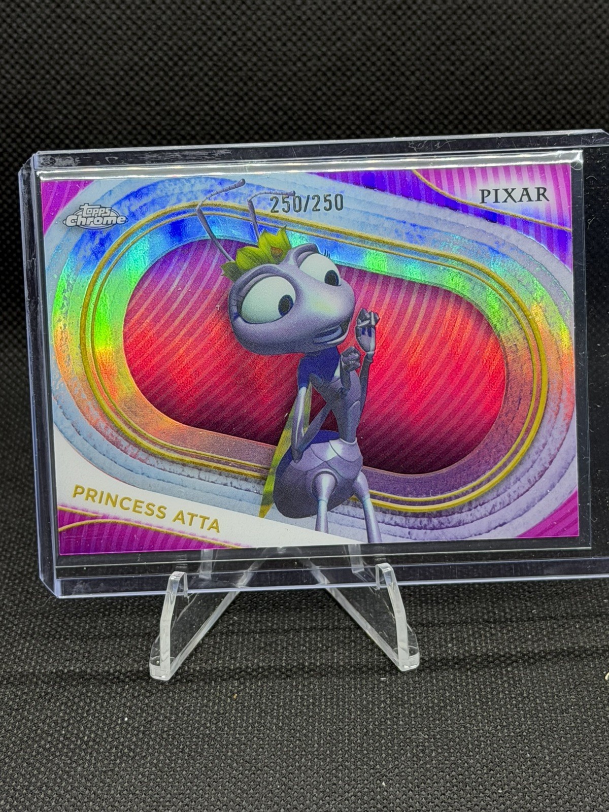 2025 Topps Chrome Disney Princess Atta #79 Pink Refractor /250