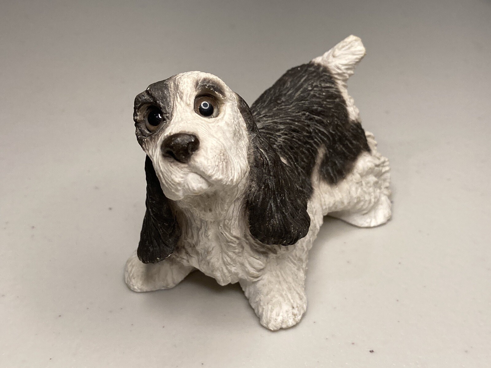Vintage 1984 Stone Critter Collection Figurine Cocker Spaniel Dog Vintage 1984 Stone Critter Collection Figurine Cocker Spaniel Dog