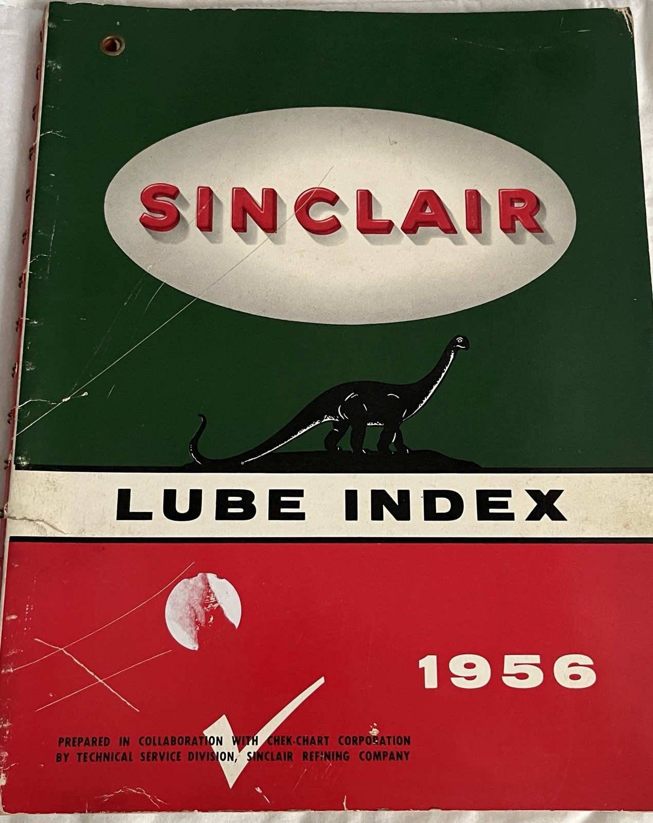 RARE Sinclair Oil Lube Index Guide 1956 Original Advertising NICE RARE Sinclair Oil Lube Index Guide 1956 Original Advertising NICE