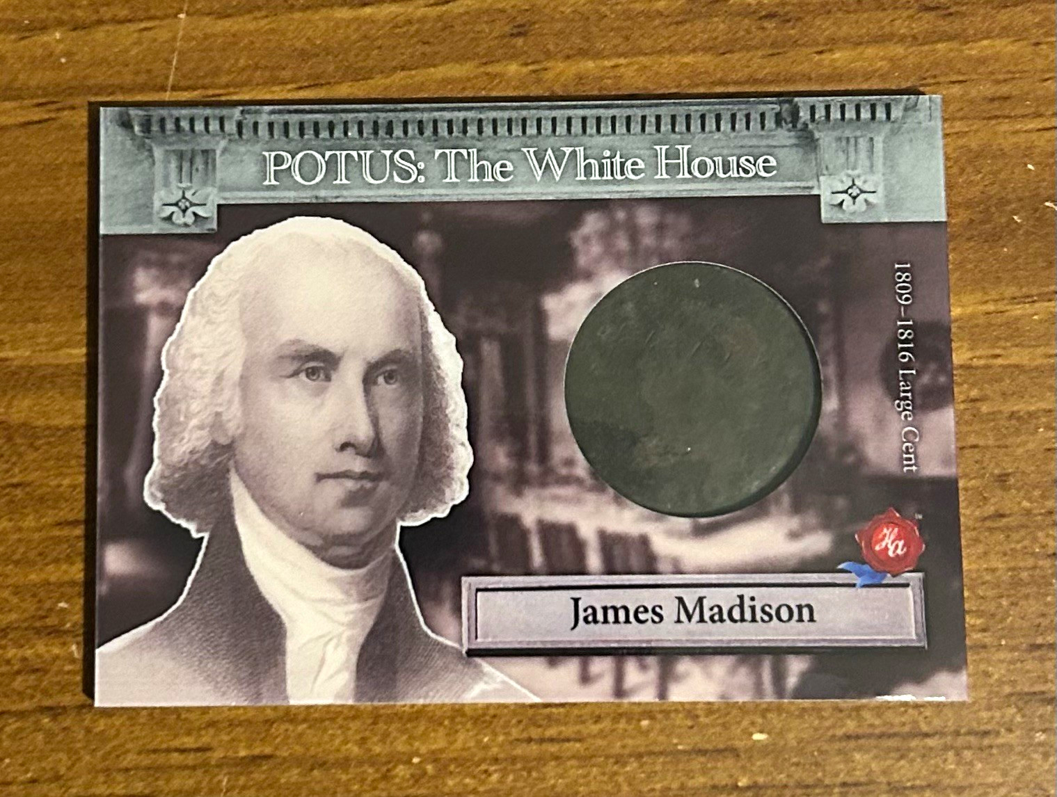 2025 Historic Autographs POTUS: The White House James Madison Large Cent PWHC10 2025 Historic Autographs POTUS: The White House James Madison Large Cent PWHC10
