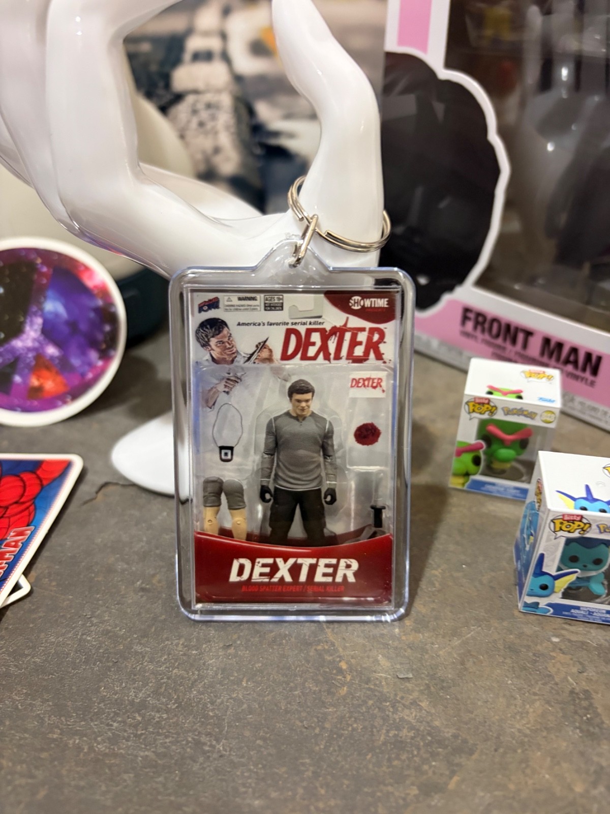 Dexter Morgan Action Figure - Tribute Keychain - Novelty Key Ring Dexter Morgan Action Figure - Tribute Keychain - Novelty Key Ring