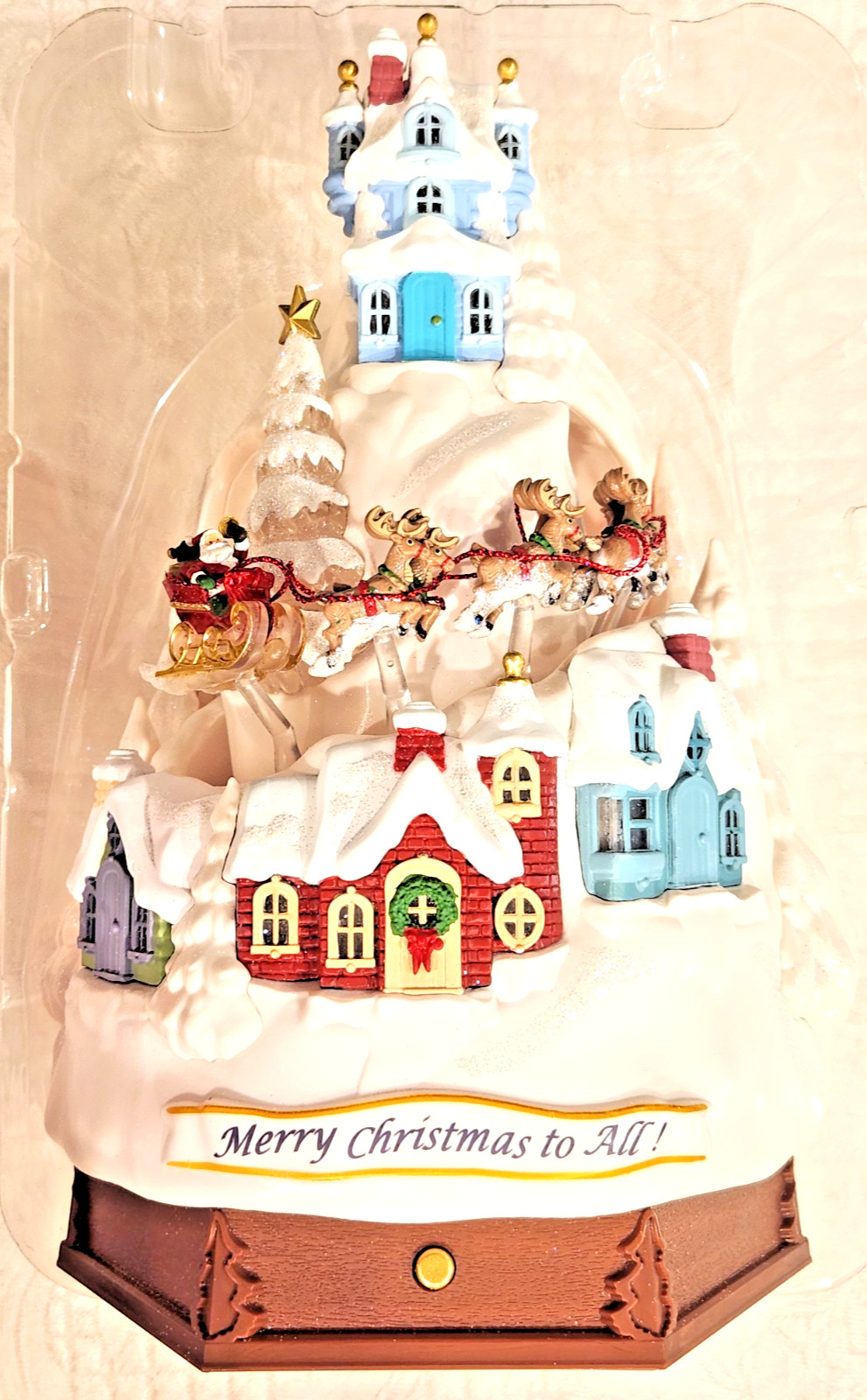 Hallmark Keepsake “Merry Christmas to All” Light/Motion/Sound -Table Decor- NIB Hallmark Keepsake “Merry Christmas to All” Light/Motion/Sound -Table Decor- NIB