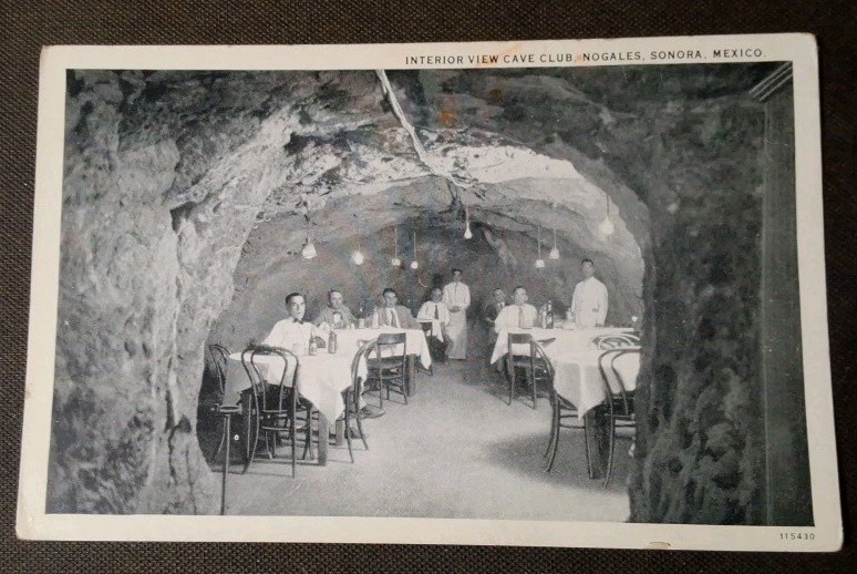 NOGALES, Sonora MEXICO "INTERIOR OF THE CAVE CLUB" PC POSTCARD NOGALES, Sonora MEXICO "INTERIOR OF THE CAVE CLUB" PC POSTCARD