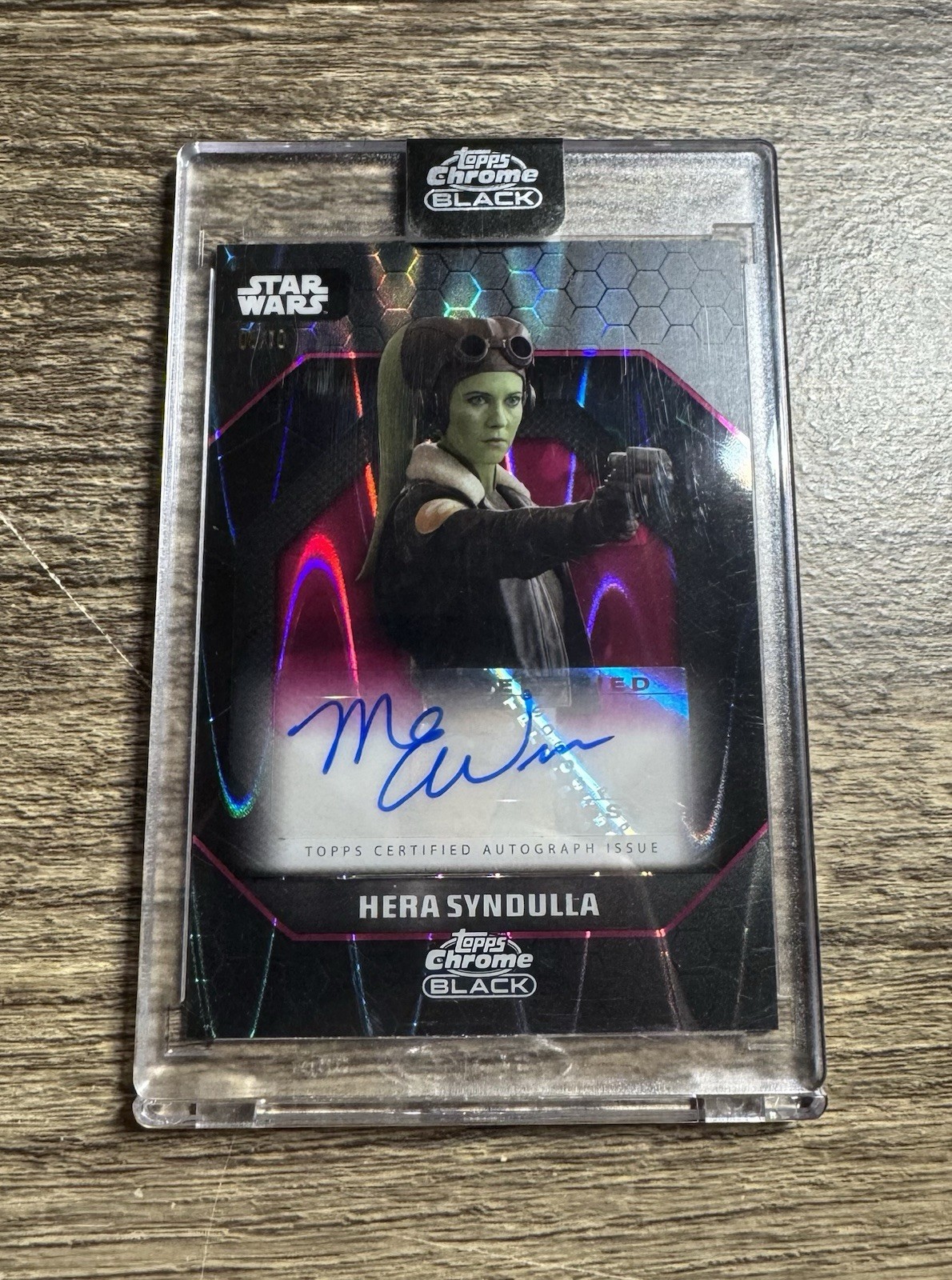 2024 Topps Chrome Black Star Wars Hera Syndulla Auto /10