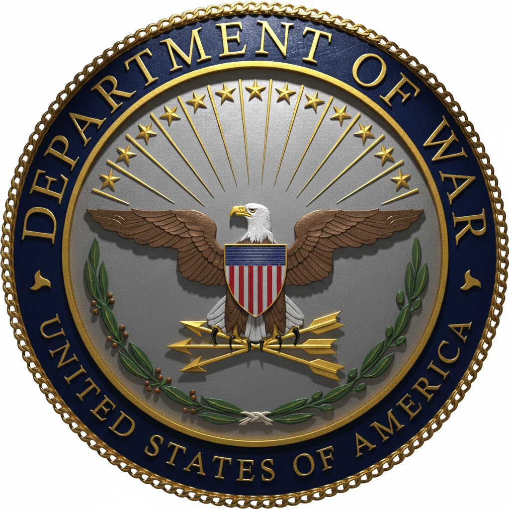 Dept Of War Seal Crest Update Military Veteran Gift Prior Service 4" Decal