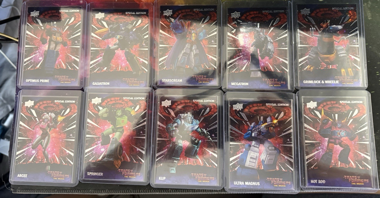 Upper Deck Transformers: The Movie 40th Anniv 10-Card Set ALL GALAXY VARIENTS Upper Deck Transformers: The Movie 40th Anniv 10-Card Set ALL GALAXY VARIENTS