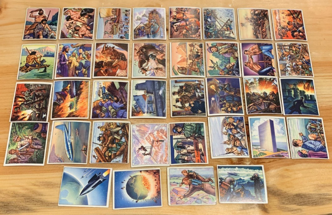 Very Rare 1950 Bowman Wild Man Complete Series 1 36 Card Set Overall VG-EX Very Rare 1950 Bowman Wild Man Complete Series 1 36 Card Set Overall VG-EX