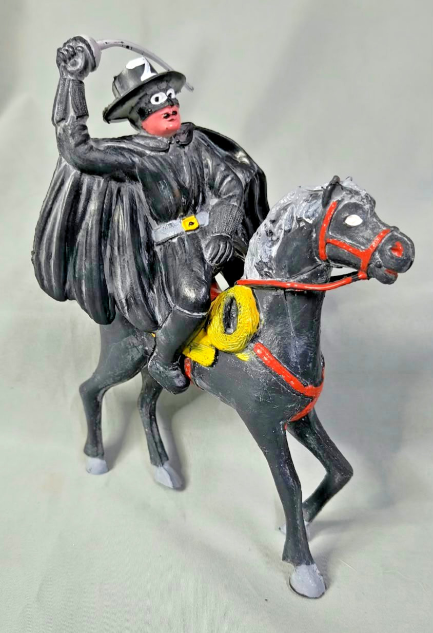 Vintage RARE 50´s Disney Plastic Zorro and Tornado Bootleg Argentina NOS Vintage RARE 50´s Disney Plastic Zorro and Tornado Bootleg Argentina NOS
