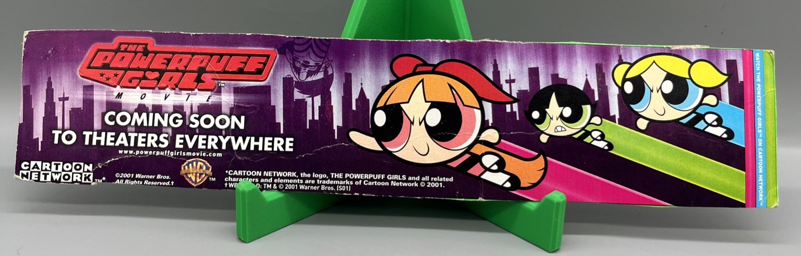 Vintage 2001 The Powerpuff Girls Movie Advertisement from Cereal Box SEE 