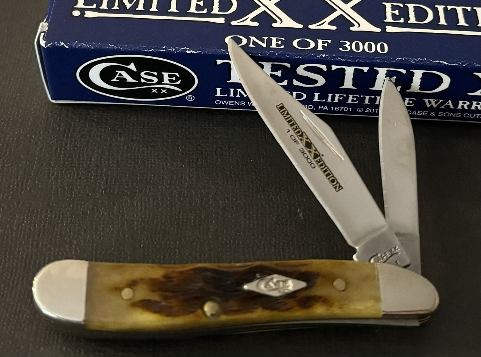 🔥 2019 Case XX 6220 Limited XX Edition Honeycomb Bone Heritage Peanut Knife