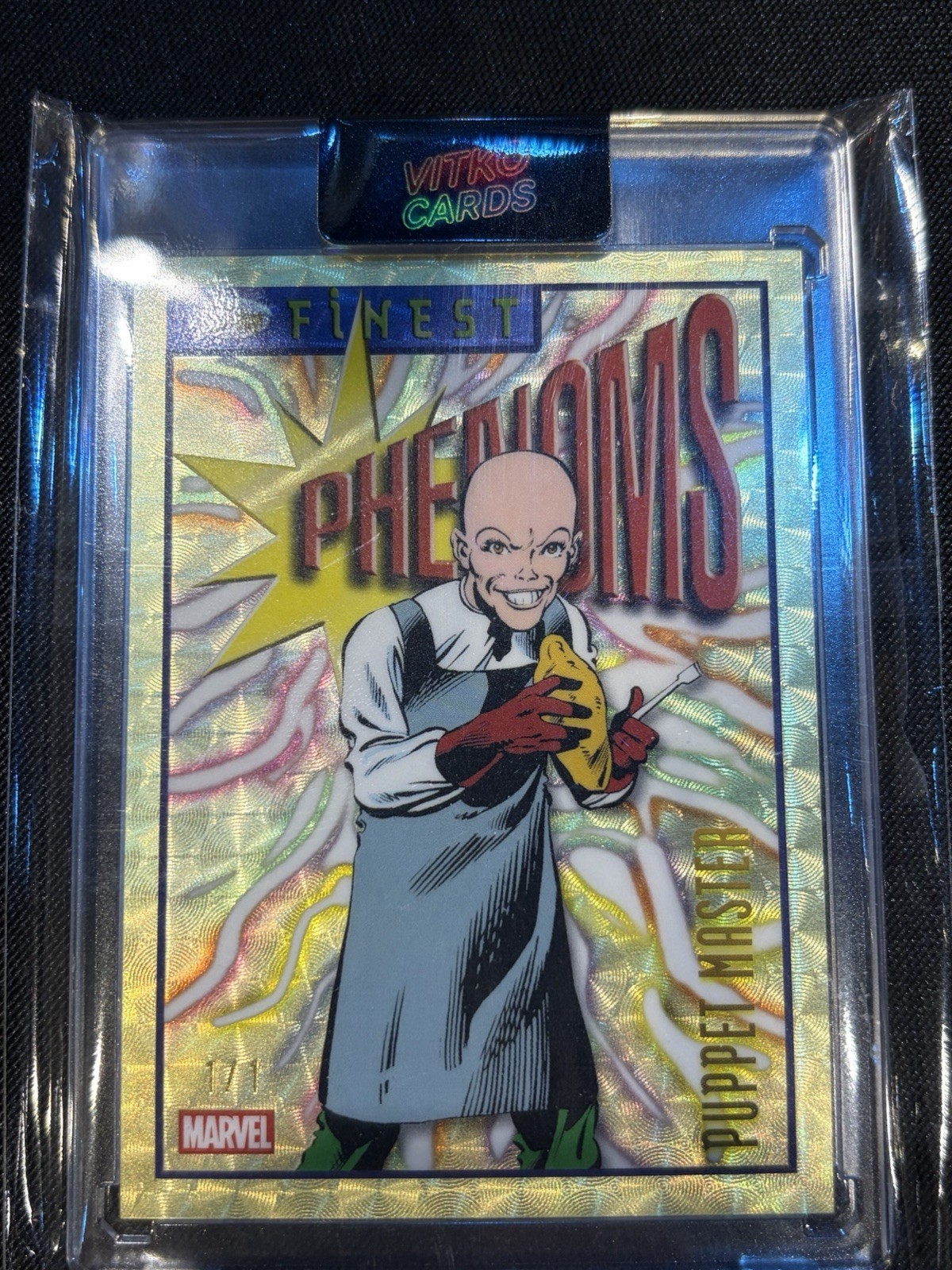 Topps 2025 Fantasic Four Phenoms Puppet Master 1/1 Superfractor Topps 2025 Fantasic Four Phenoms Puppet Master 1/1 Superfractor